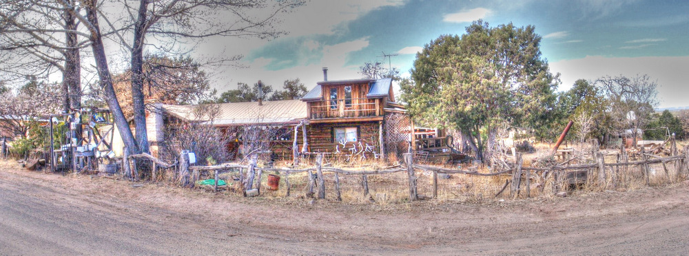 One of many of Pie Town's many homes with character.